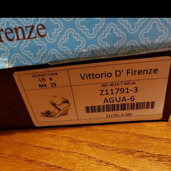 VITTORIO D' FIRENZE Wedges Sandals 6 - Picture 10 of 11